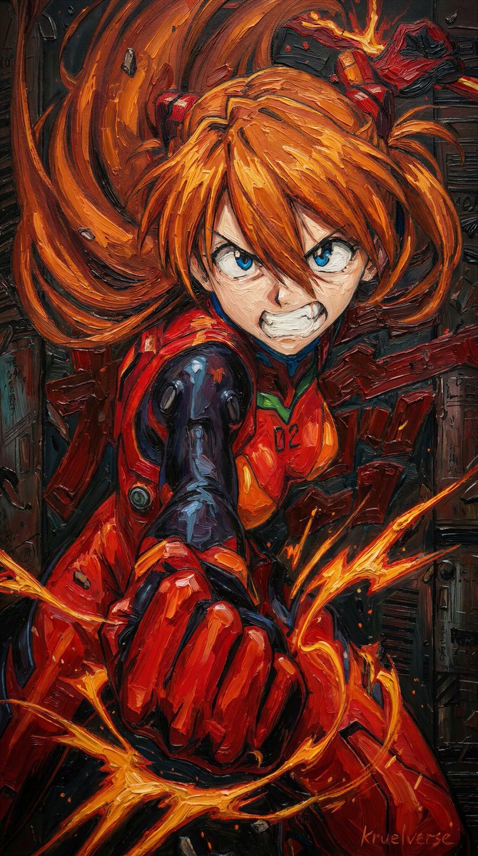 theSosiKevin's tweet photo. fire · teeth · hands that won't stop shaking. i'm fine. 

Asuka https://t.co/kx98A40WfI