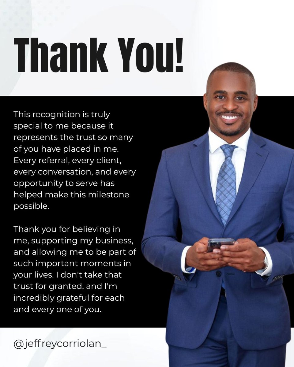 JeffCorriolan's tweet photo. Recognized as a RealTrends Verified Agent and ranked among the Top 1.5% of Real Estate Professionals nationwide. 🏆

Thank you for being part of the journey. ❤️🏡

#RealTrendsVerified #Top1Point5Percent #RealEstateProfessional #RealtorLife #southfloridarealestate https://t.co/b6efZodpAA