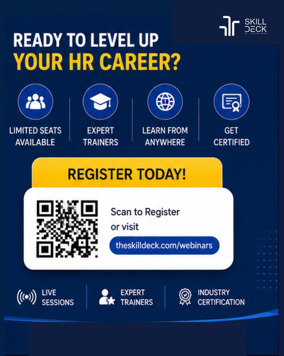 deck_skill's tweet photo. 🚀 Your next career breakthrough could be one webinar away.

The workplace is changing fast.Join today!
https://t.co/jeuqFLfVr8 https://t.co/24NODPNGwY