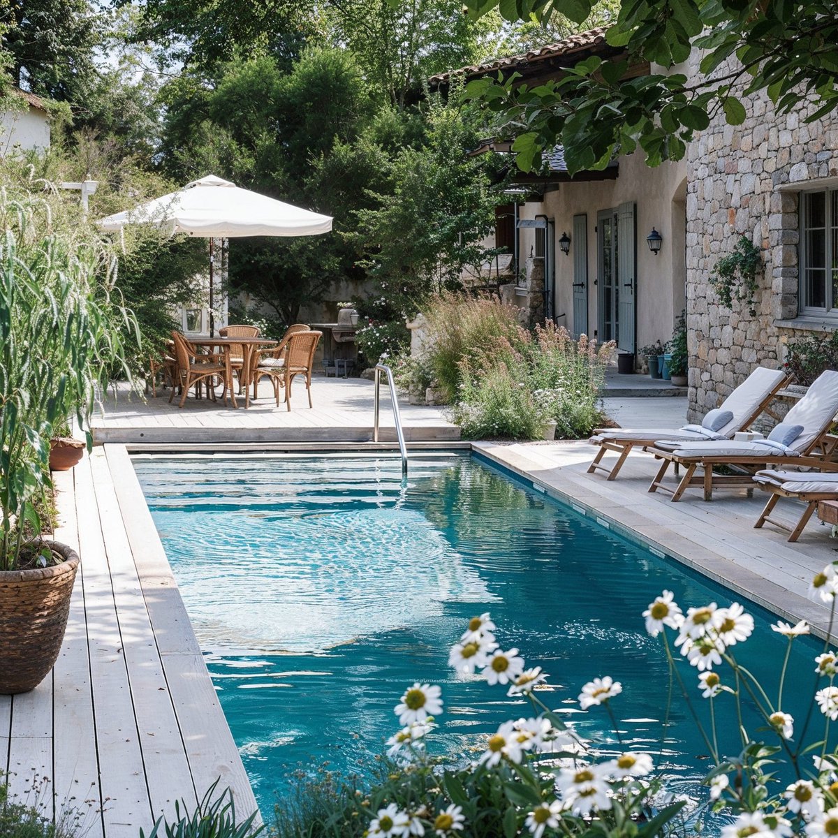 Decorilla's tweet photo. Summer is here and we’re ready for pool days 🌞💦 From loungers to lighting, your backyard can feel like a resort. 

#PoolsideStyle #BackyardInspo #OutdoorDecor #SummerVibes https://t.co/esAFdyJ1jp