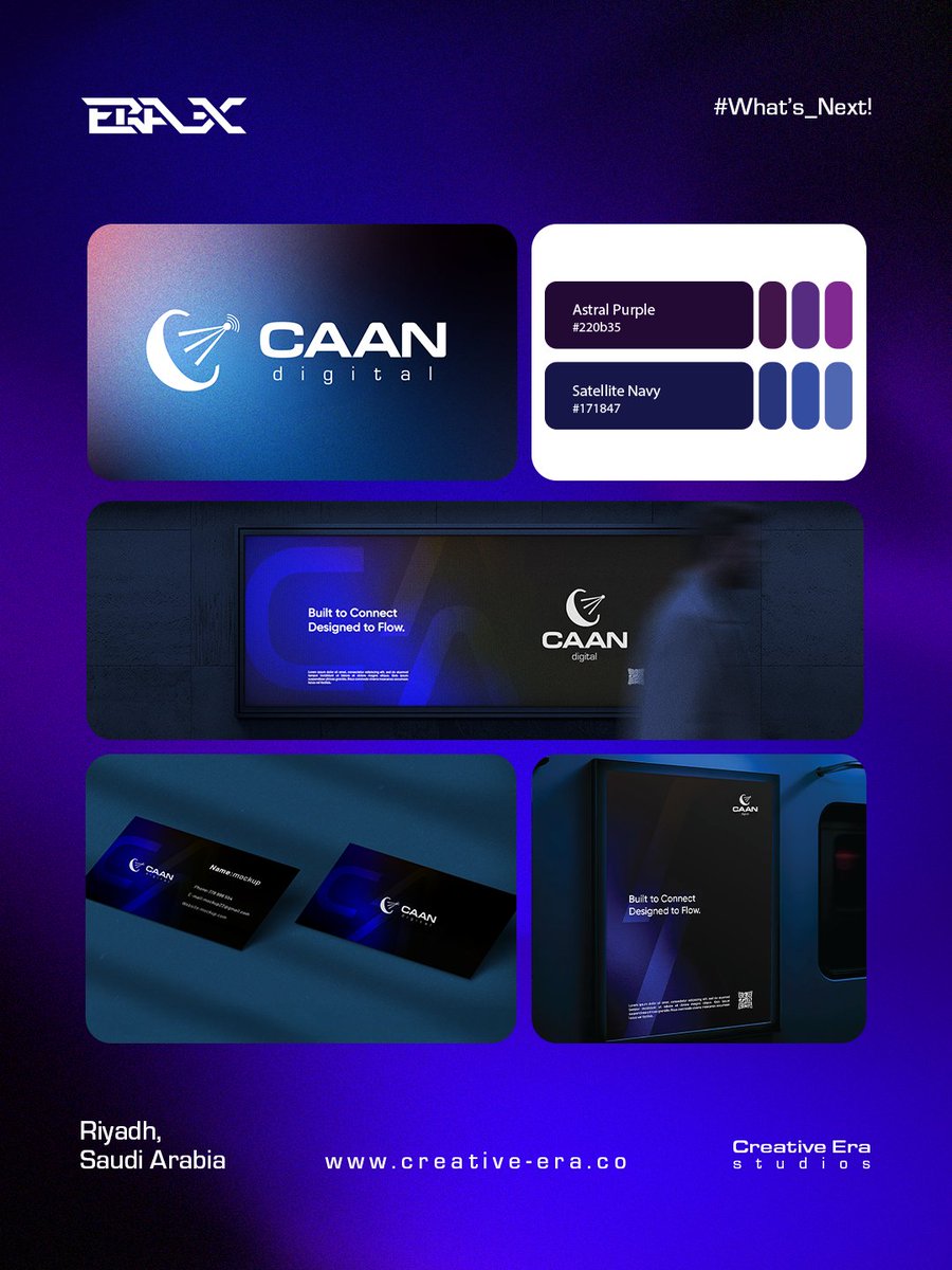 HandsCreat49087's tweet photo. We developed the brand identity for CAAN Digital to reflect the precision, reliability, and innovation behind advanced satellite communication solutions.
A brand built to go beyond limits 💫 https://t.co/9bwtS0WECZ