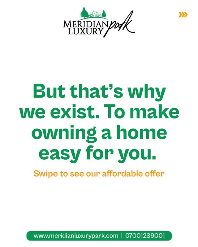 MeridianParkEst's tweet photo. We can’t promise to stop delivering affordable, quality homes in Lagos. 

Don’t let your budget stand between you and homeownership.

Call 07001239001 or send us a DM today.

#MeridianLuxuryPark #SmartInvestmentOpportunity
#AffordableHomesInLagos https://t.co/eMz0GlmUnw