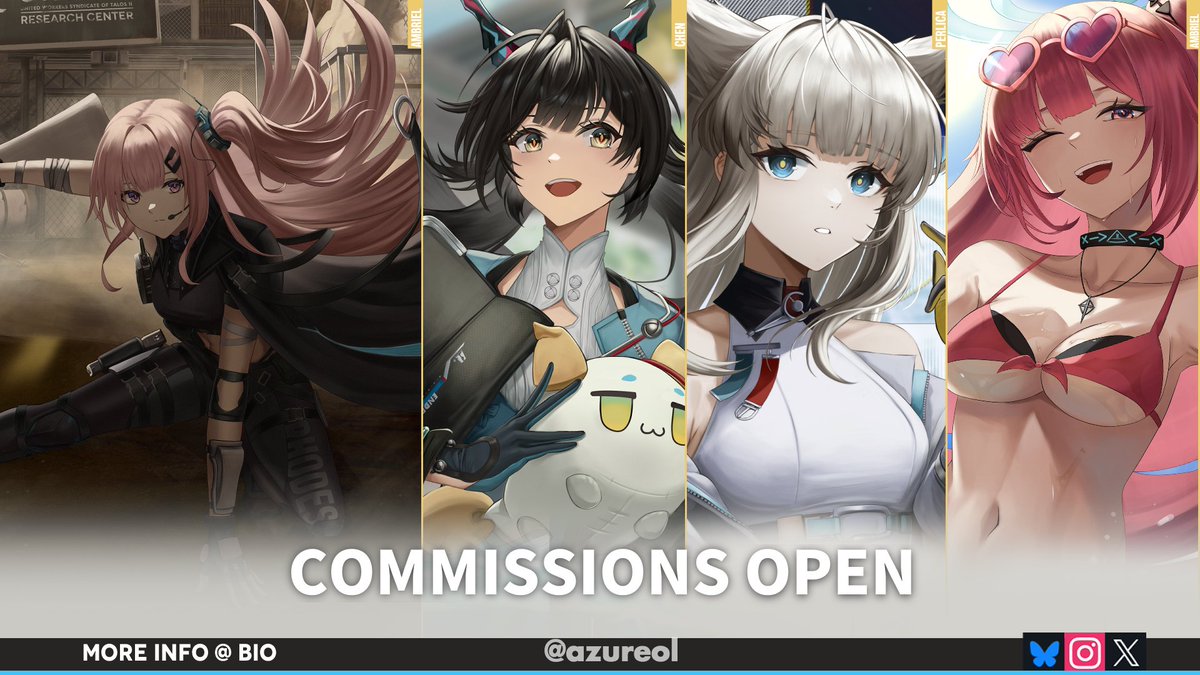 azureol's tweet photo. cms open for June! 
5 slots available with Early Bird discounts! 20% off on 2 non-skeb commissions
(🔁and ❤️are very much appreciated!)

DMs are open for inquiries or orders
For more information you may check here below⬇️

#commissionsopen #commission https://t.co/Q9BhmOHSbN
