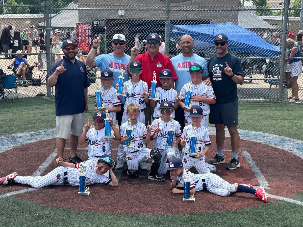 1MustangsNation's tweet photo. Mustangs 8u Malloch took home the championship over the weekend at NYB, winning the 2026 Summer Showdown‼️
#MustangsNation https://t.co/OaKWb1HUYI