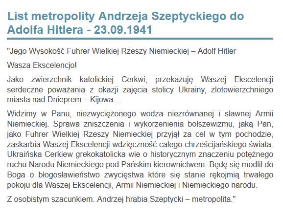 MarekMa25175489's tweet photo. To z tych Szeptyckich z których się  wywodzi minister polskiego rządu. https://t.co/VuKu5cEXAc