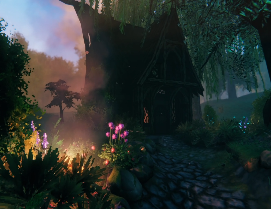 splash_opain's tweet photo. I usually don't use mods in any of the videos I make, but for once, I built this entire thing for a 30 second segment of me complaining about the lack of decorative plants in #Valheim lol https://t.co/PbKN8DYN12