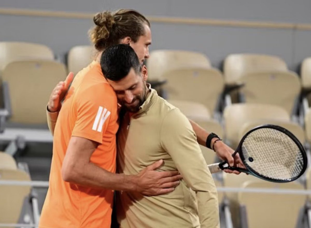 DjokovicFan_'s tweet photo. Novak Djokovic congratulates Alexander Zverev for winning his first Grand Slam:

"I have known you since you were 10 years old. You were battling on the practice courts with my youngest brother while I was competing against your older brother, Mischa, on the big stage in both junior and pro circuit. I’ve nurtured a respectful and friendly relationship with your entire family for many years. We had countless conversations on tennis tactics, strategic plays, life, family, business. We had fun time on and off the court. Knowing what you had to endure with your illness since the young age, overcoming the greatest mental hurdle within yourself and shutting down critics who thought you would never win GS, makes this Grand Slam win even more special and memorable. Seeing the tears of joy you had together with your parents, brother and other team members made me emotional. I’m happy that you made it and you absolutely deserve this success because you have worked so hard on every front to make it happen. Enjoy it and молодец брат. 🙌👏💪🏆"