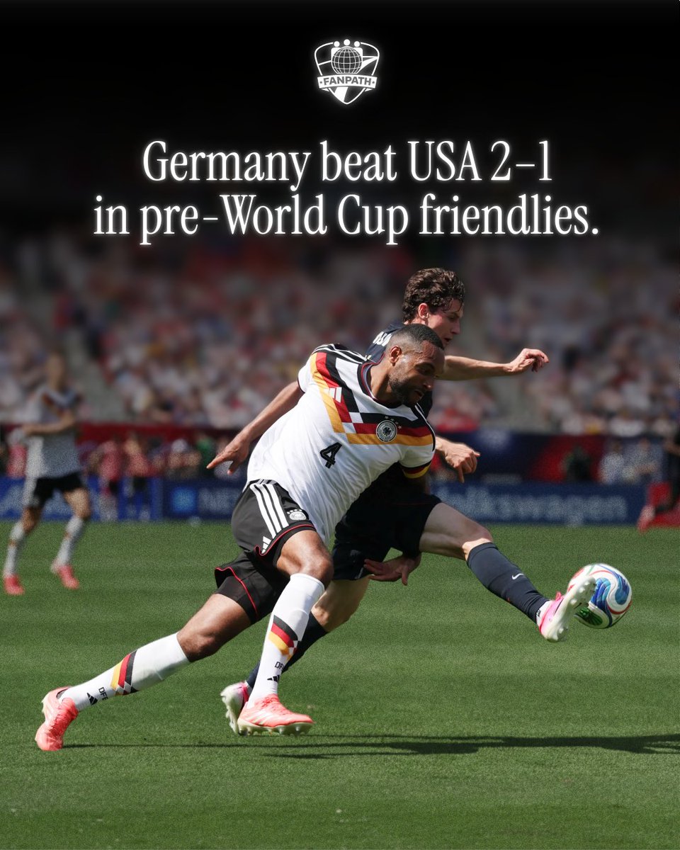 usefanpath's tweet photo. The USMNT may have fallen 2-1 to Germany, but the performance sent a message. Antonee Robinson’s stunning volley, a packed Soldier Field, and a team growing in confidence ahead of the FIFA World Cup 2026. https://t.co/2F3vnuduBV