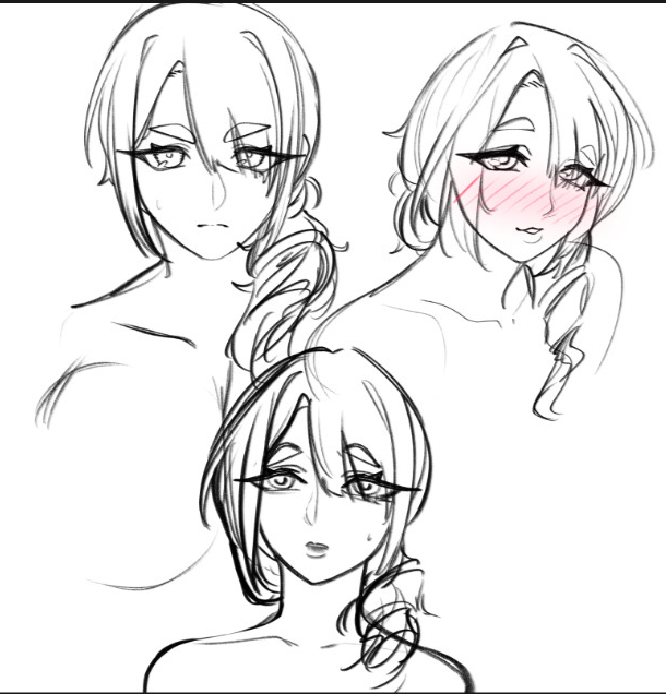 mlppstudios's tweet photo. Exploring a few more expressions our wife character might pull off!

She may be on the softer side, but don't underestimate her conviction!

Curious? Come join us at Discord! https://t.co/8BLG7P9RKr

Or, check out our previous game Fallen Kunoichi!
Steam: https://t.co/3Lr7KNEwDA https://t.co/mPmN2q5DWf