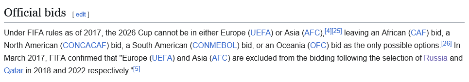BarryCurzon's tweet photo. @ChrisSadeghiTV @Banjo5765 @SCTMeadSundays The 2026 World Cup could not be hosted in a European country https://t.co/0T06TsjHZU