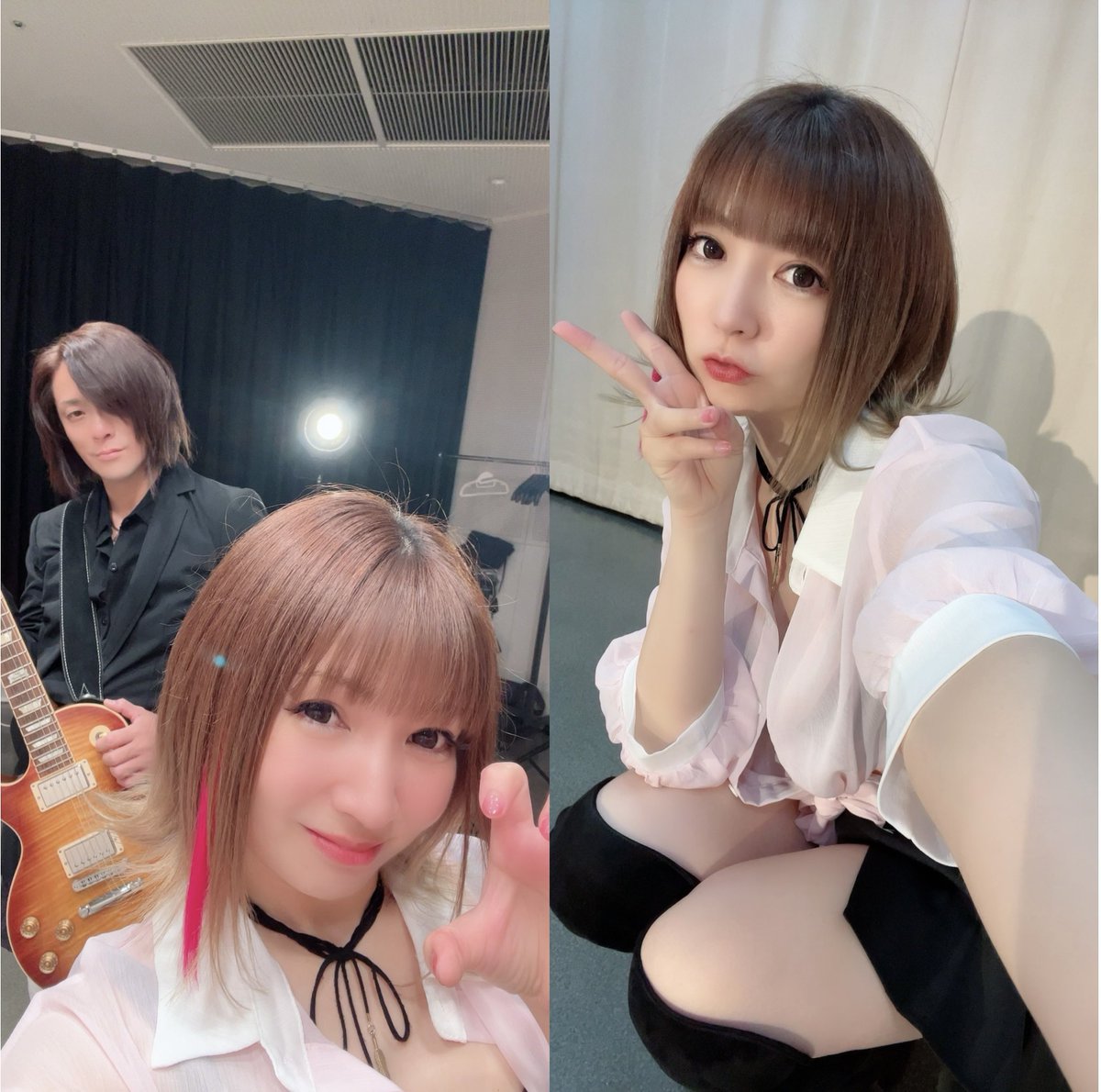 shin87031027's tweet photo. #MINTSPEC のボーカル🎤Miiちゃん🍅
21:30～24:00過ぎまで🎵
Youtubeで生配信をやってます✨
次回は6月14日（日）‼️
先日、GLAYの新作カバー動画を公開しましたが、撮影時の画像です😊💕
2人とも良い感じ😆💕
動画も要チェック✅
https://t.co/cFZiixXPjN 
#GLAY
#みんとらいぶ https://t.co/cAHx6mlRZt