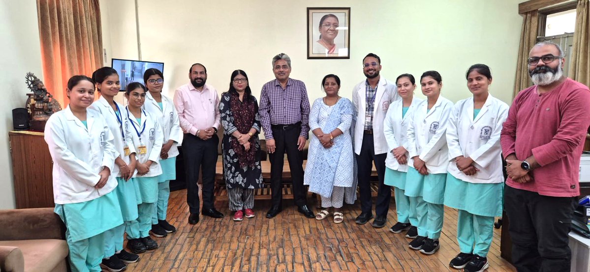 IGNOULucknow's tweet photo. Educational Visit and Interaction with the 1st Year Students of https://t.co/RKl7HtwQg8. (Nursing) from College of Nursing, SGPGIMS, Lucknow on Monday, 8th June, 2026 https://t.co/uQjN3dyJ31