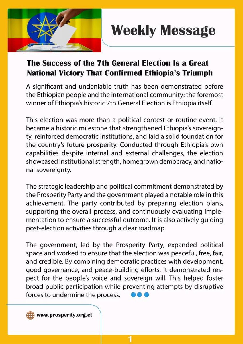 Prosperity2019's tweet photo. #Prosperity #Ethiopia #Election_2026 https://t.co/4Uv6JrG2Fn