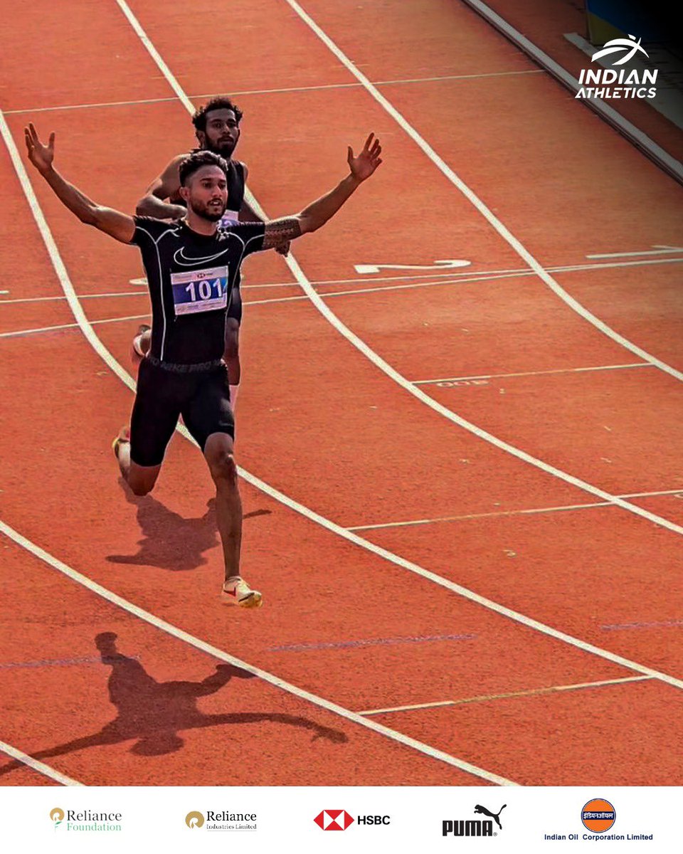 afiindia's tweet photo. Indian sprinters on the rise 📈

Harjit Singh clocks a stunning 10.17s in the 100m, the 3rd fastest time by an Indian ever ⚡️

#IndianAthletics #AFI https://t.co/GbzaraiLeI