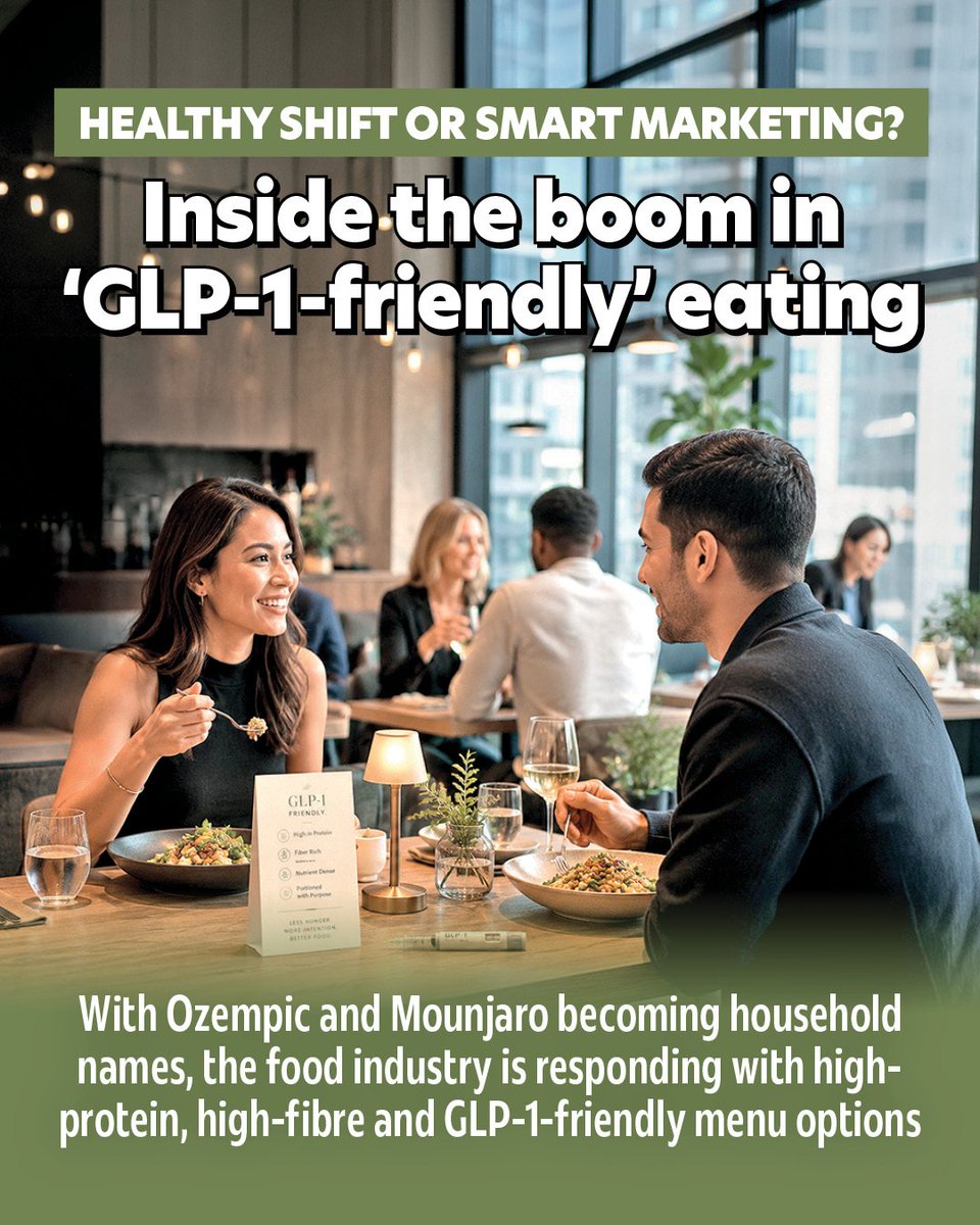 DelhiTimesTweet's tweet photo. As #Ozempic and #Mounjaro reshape weight-loss conversations, restaurants and food delivery platforms are adapting with high-protein and "GLP-1-friendly" menu items.
But are these options genuinely healthier, or just smart marketing?
Find out: https://t.co/gF4C8j626g

#Food #GLP1 https://t.co/x6EmPkorBG