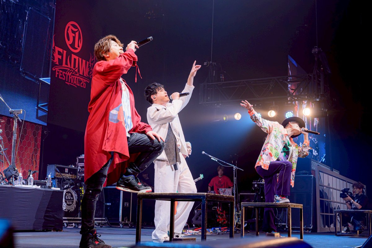 TAKE_FLOW's tweet photo. どーも　FLOW x 佐伯大介from SunSet Swish
#FLOWフェス #FTF2026 
Photo by SUGI, 佐藤広理, 郡元菜摘, 柊 舞 https://t.co/HNnFWTdhRO