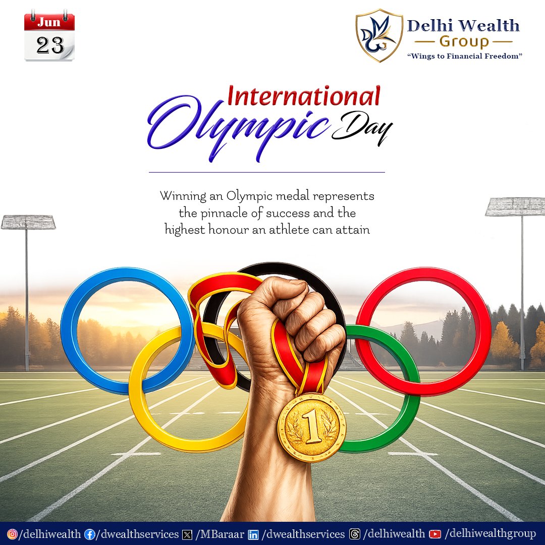 MBaraar's tweet photo. Olympic values inspire us to aim higher, push harder, and never stop striving for excellence. 🏅

Celebrate determination, perseverance, and the spirit of achievement.

#OlympicDay #InternationalOlympicDay #Excellence #Sportsmanship #DelhiWealthGroup https://t.co/R4oPTxzhym