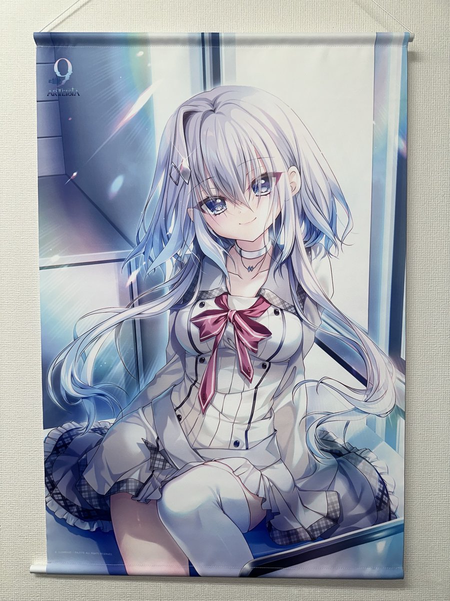 info_9_nine_'s tweet photo. ＼🎉サンプル品 到 着 🎉／
2026年6月26日(金)発売
『as:9-nine- ARTEISIA』

各店舗の有償特典タペストリーがついに届きました！！

3店舗とも今作のヒロイン如月結那ちゃんの
制服やナインボール衣装、パジャマなどの
可愛らしい描き下ろしイラストとなっております！！

ぜひご予約ください！！

▽オフィシャル通販はコチラ
https://t.co/w4zordqfDP

▽ソフマップ様通販はコチラ
https://t.co/0OxPTizlFL

▽トレーダー様通販はコチラ
https://t.co/LGlH24f845

#アズナイン
#9ナイン
#ぱれっと