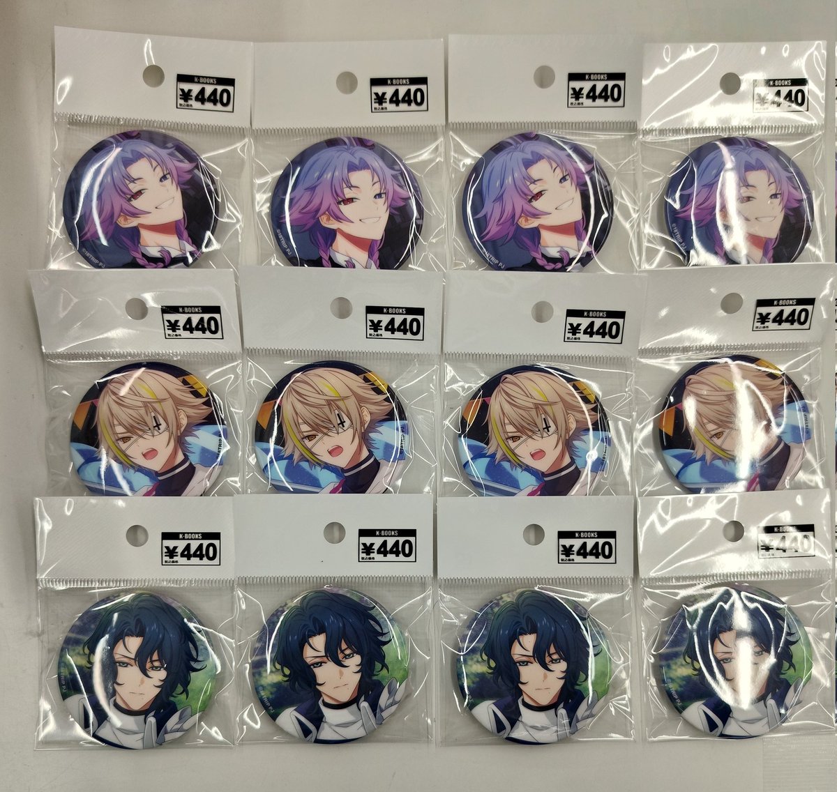入荷情報】 18TRIP エイトリ キャラ缶バッジVol.9 子タろ 琉衣 夜鷹