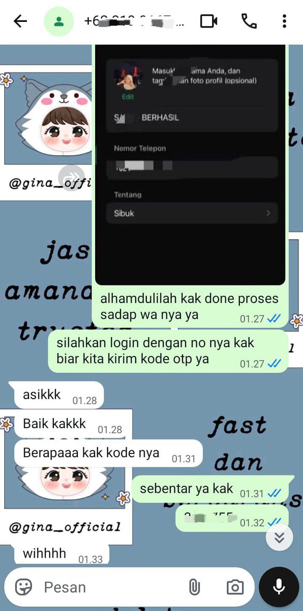 I_love_JB_DM's tweet photo. Hallo semua🙋🏻‍♀️ Jasa Balikin akun &amp; Hapus Akun..

- pulihkan Akun
Fb, Wa, Ig, TikTok, Instagram, Line, X, Gmail &amp; Lainnya

- Hapus Akun Permanent
Facebook, Instagram, TikTok, WhatsApp, Line, X, Gmail, Telegram &amp; Lainnya

🗣️: Tanpa Email, Pasword, Hilang Akses?
➡️: WhatsApp Di Bio https://t.co/OjoEvVdZ2T
