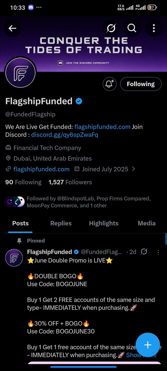 profsamzy's tweet photo. @PropFirmsCmpd @nexgenprotrader @FundedFlagship @HalcyonTrader1 @superfundedfx @HexFunded @pipsterio Done all 
Hope I'll get one of the accounts 🙏
@ostizeey @frederickpraise @dhaqshady https://t.co/GUwqHHQGAy