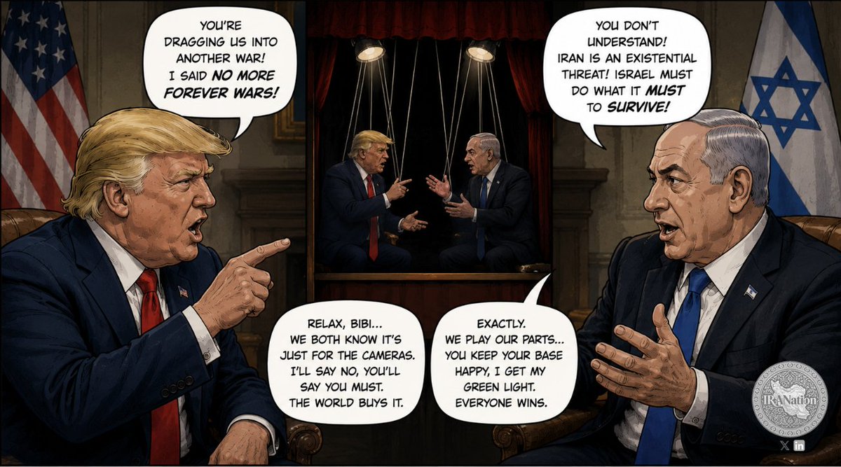 IRANation_'s tweet photo. Israel's impunity is dead. For the first time in decades, Iran just proved it can and will respond not just for itself, but for Lebanon. The rules have changed. The #Trump_Netanyahu_rift" you heard about? Pure theater. Here's what actually happened... 🧵 https://t.co/4YAfUAuNWn