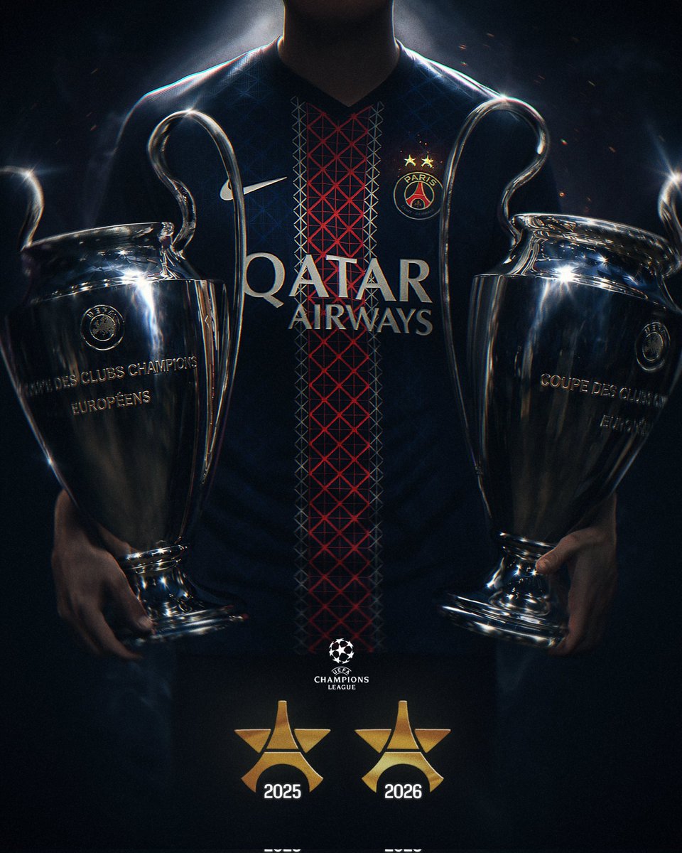 seulement Paris SG ❤️💙 double champion d'Europe tweet media