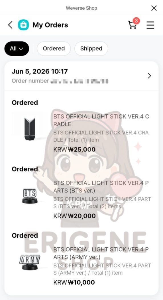 _erigene's tweet photo. SECURED 
BTS Lightstick V4 Cradle (2) 
BTS Lightstick Accessories "BTS" (2) 
BTS Lightstick Accessories "ARMY" (1) https://t.co/Nae0Tcj7IP