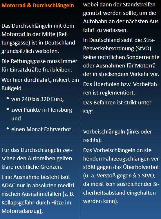 OE_Veit's tweet photo. Kleiner #servicepost zur Einordnung der Aussagen von Bundesarbeitsministerin B. Bas.
Kurz: Das Vorbeischlängeln von Motorrädern zw. den Fahrstreifen ist klar &amp; kompromisslos (auch aus guten Gründen) verboten und wird sanktioniert.

Die Kfz-Kühlung ist ein anderes Problem. https://t.co/NCGmCs2WBg