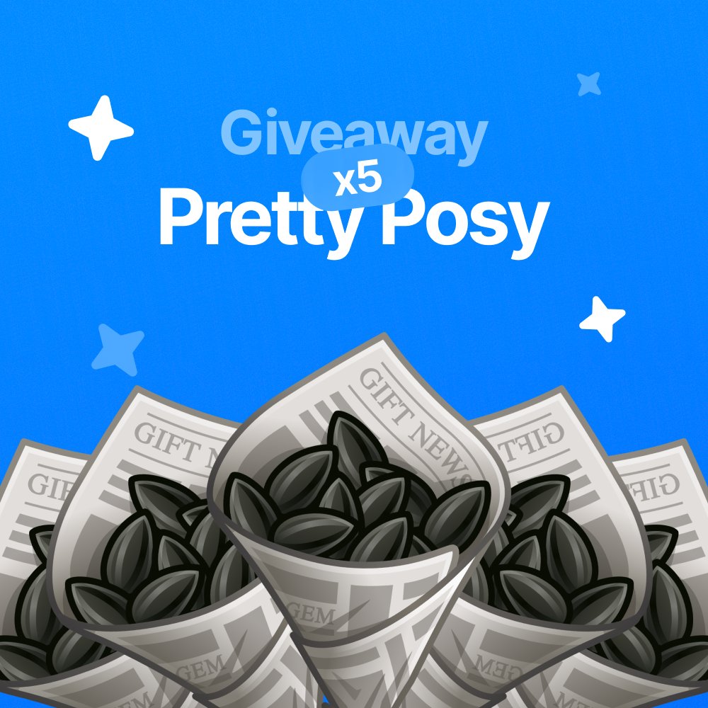Gift_NewsX's tweet photo. Pretty Posy Giveaway - 5 winners, floor 20-30$

How to enter:
   like this post → follow us @Gift_NewsX  → tag 2 friends below

   one comment per person, extras get you disqualified
ends in 48 hours - gl frens 🤞