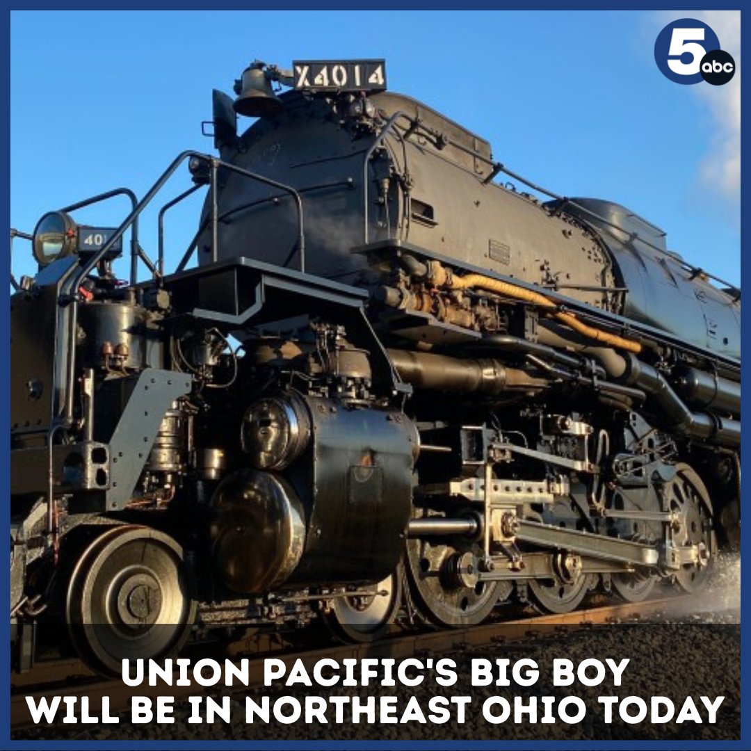 WEWS's tweet photo. Union Pacific's Big Boy rolls into Northeast Ohio
https://t.co/JickYuJ2bF https://t.co/EzmEHkRr6C