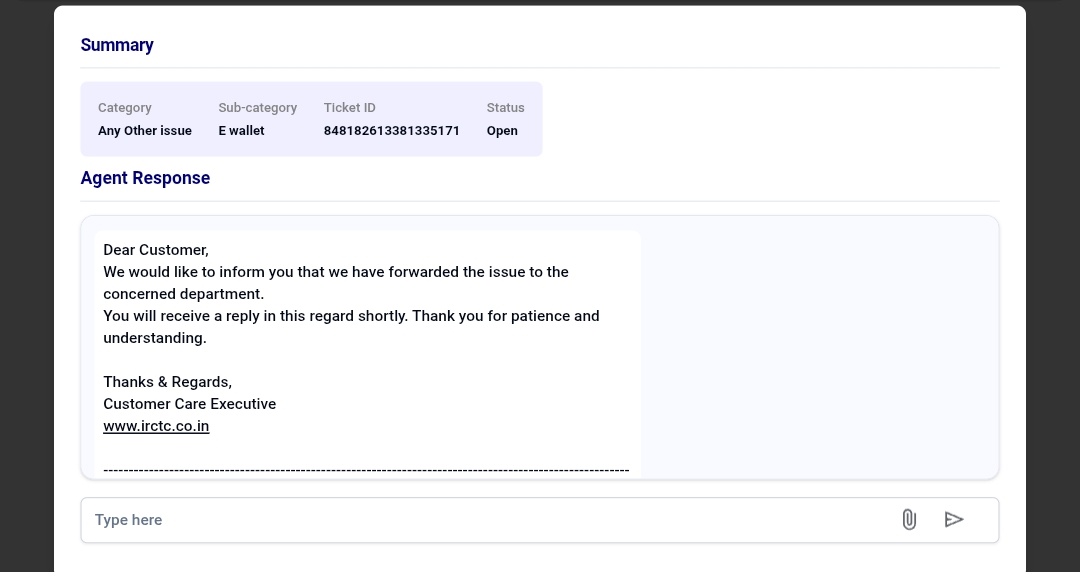CodeCommitPush's tweet photo. Hi @IRCTCofficial  I have raised an equery on irctc equery portal but have not received any updates since a week, can you check?
Equery ticket id:848182613381335171
I have not received Rs. 700 refund, which was deducted from my account for loading into irctc ewallet
@RailwaySeva https://t.co/5CVqikLuqt