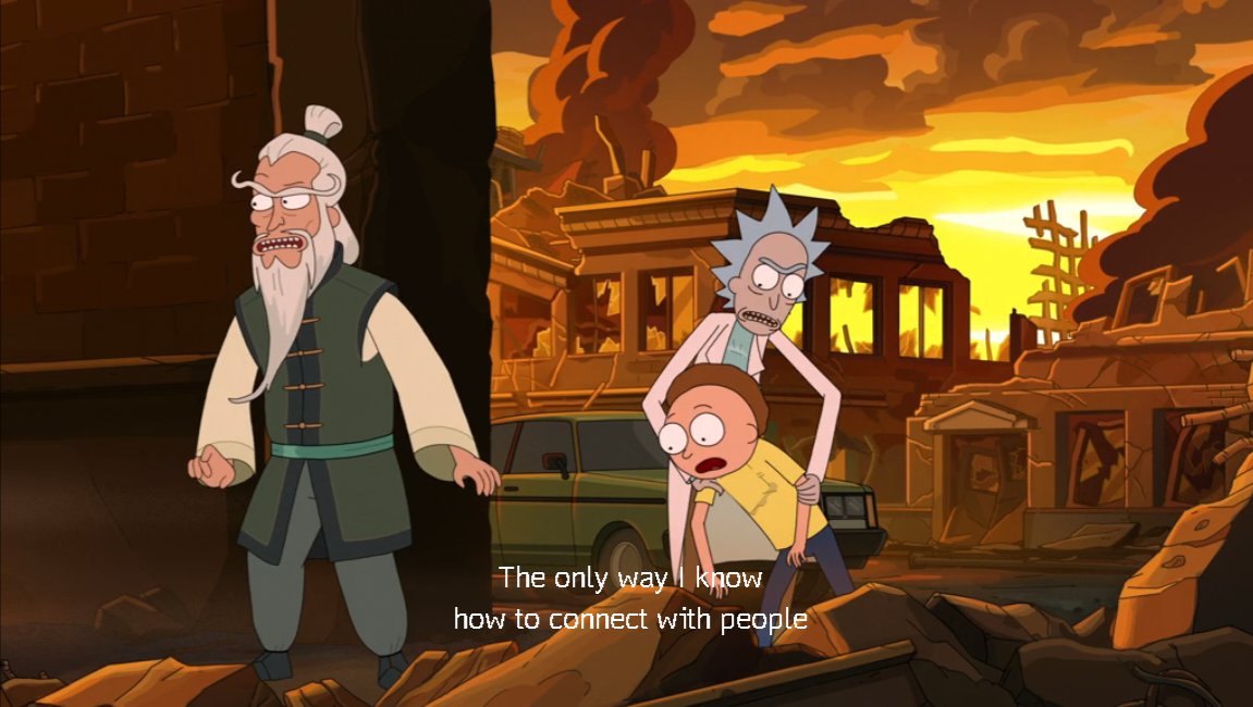exxttazzy's tweet photo. Rick babysitting Morty’s clumsy ass so he won’t fall is literally so sweet https://t.co/aMaA1y6iCM