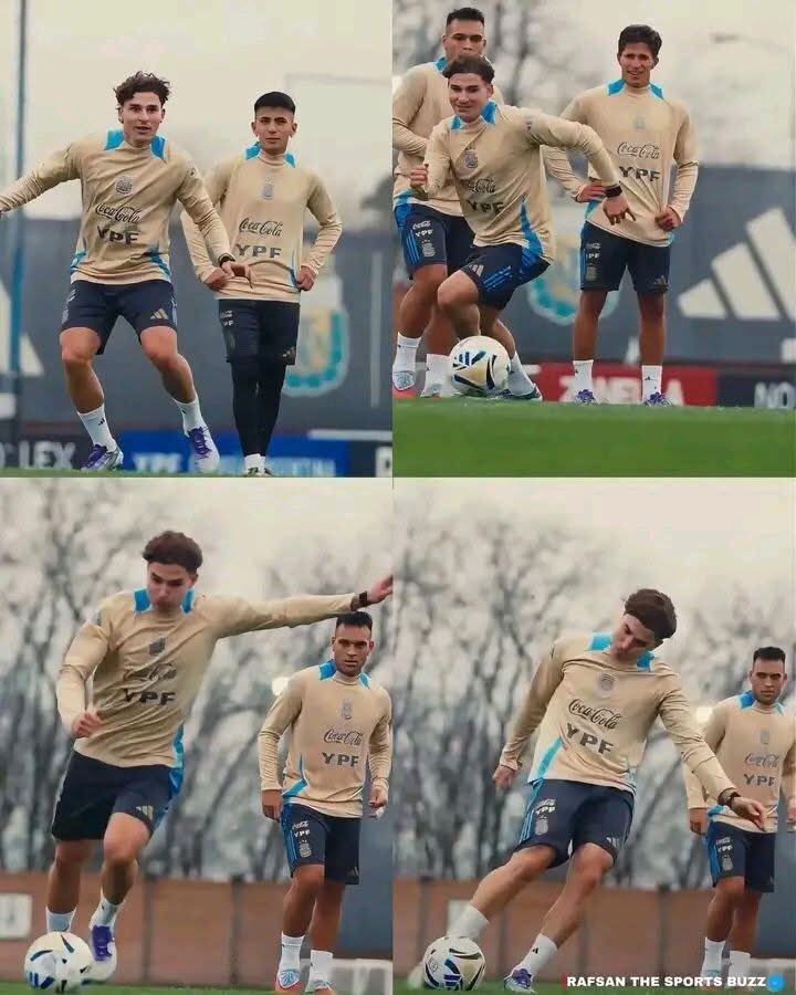 FANFOOTMESSI's tweet photo. 🚨🇦🇷 ALERTE INFO : Bonne nouvelle pour les fans de l'Argentine ! JULIAN ALVAREZ est maintenant pleinement en forme et a repris l'entraînement avec l'équipe principale. 💪💙

Il devrait obtenir quelques minutes contre l'Islande et est PRÊT pour l'ouverture de la Coupe du Monde de l'Argentine contre l'Algérie. 🏆🇦🇷