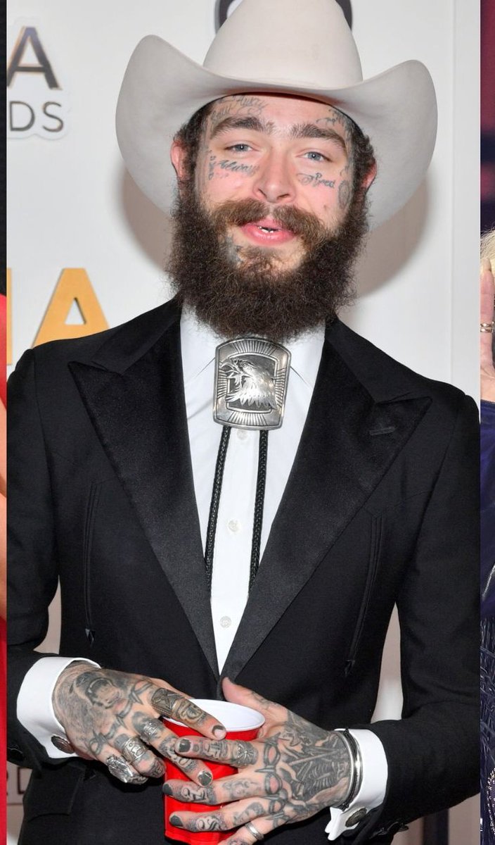 Mevarmadi's tweet photo. @PMFRmedias Posty kindly update your stage clothes please. We've seen you in slim jeans and tee multiple times.  
Here are my suggestions 
.@PostMalone  do something new please since you ain't dropping the album https://t.co/MZLWdgm1nA