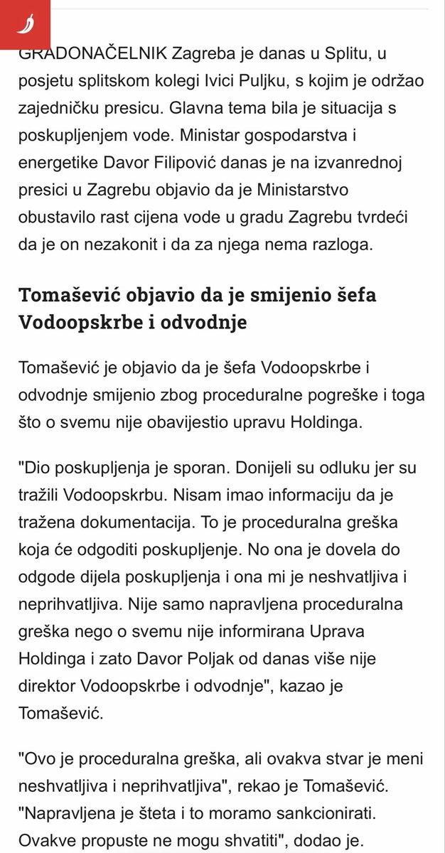 NikitaStoja's tweet photo. Kako je moguce da nista ne zna, ne zaposljava, ne otpusta, ne poznaje, ne razgovara?! 
Za Vukovica, Samodola i Poljaka je izjavio da ih je ON razrijesio. 
S druge strane izjavljuje da direktore podruznica ZGH imenuje uprava ZGH, on s tim veze nema?! Nema ni s Kostom nista! 
Ovisno o situaciji - kako mu u danom trenutku odgovara. Iako smo svjesni da se teta koja kuha kave nemre zaposliti ako nije dobila blagoslov vazelin sekte. I da se sve odlucuje na 3. katu gradske uprave s Teo-ce-tungom, wannabe premijerkom i wannabe predsjednicom. Od skolskih odbora, gradskih ustanova, uprave, ZGH, skupstine, MO i VGC. 
Kako sam vec rekla: SENF JE GRADONACELNIK KOJI NIJE ODGOVORAN NI ZA STO, A ZASLUZAN ZA SVE!