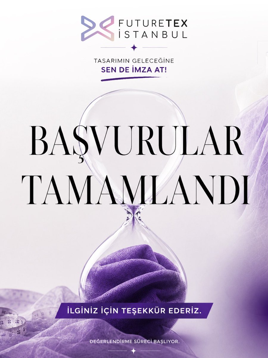 futuretexist's tweet photo. Başvurular tamamlandı! ✨

Tasarımın geleceğine imza atmak isteyen yüzlerce yaratıcı fikrin buluştuğu Futuretex İstanbul’da şimdi değerlendirme süreci başlıyor. https://t.co/r5EgCFG7M0