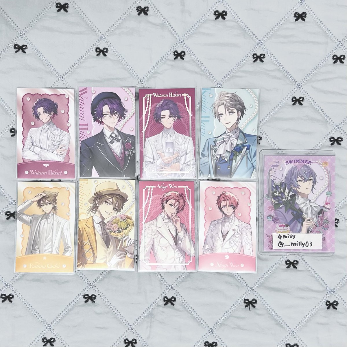 __milly03's tweet photo. 【 交換 】にじさんじ Luminous Marriage ランダムフォト風カード

譲┊画像1枚目

求┊画像2枚目(🎀＞無印)

⟡ 郵送のみ
⟡ 同種同士の交換優先

検索からもお気軽にお声掛けください⟡.· https://t.co/IrHpB2fbm4