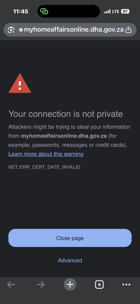 mthomfusi's tweet photo. @SADHomeAffairs every time I want to book an appointment online this pops up, is it safe to book online or can I go book in person for an appointment https://t.co/UxyDrFdf14