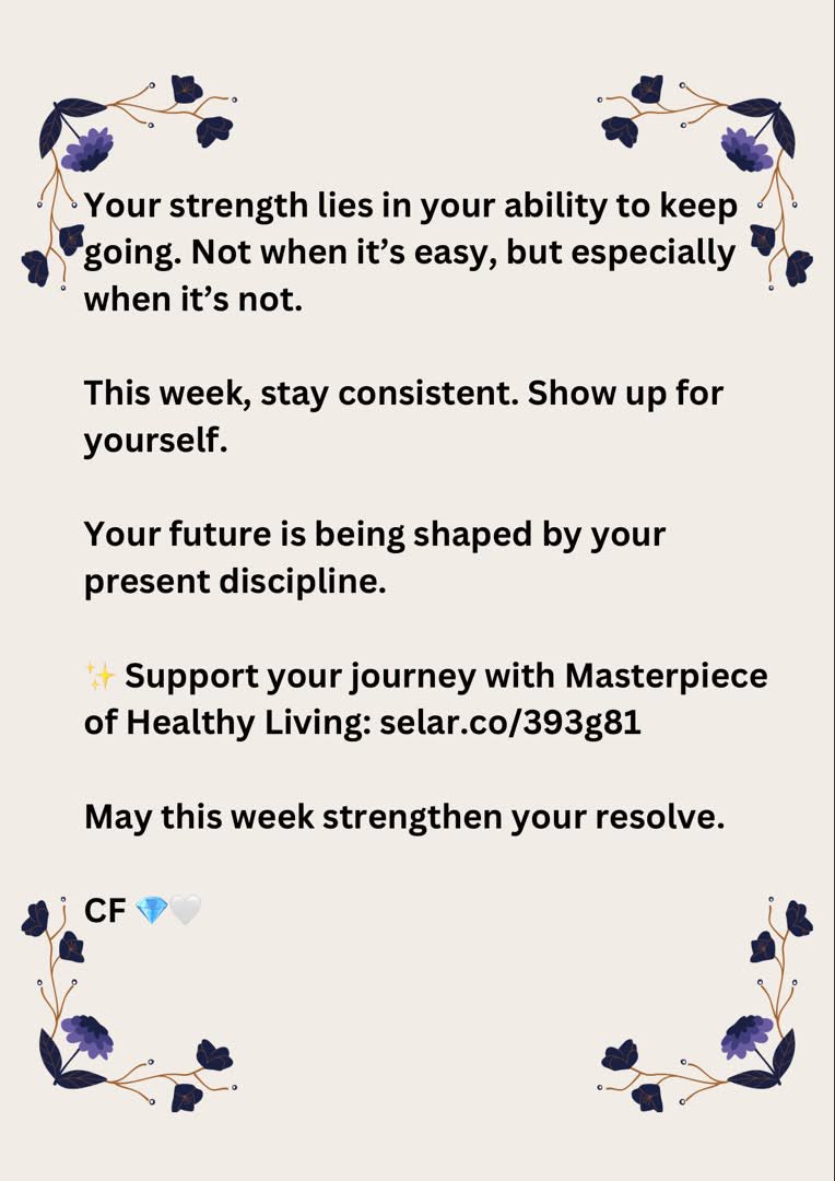 FausiyatOlolade's tweet photo. New Week β¨ Renewed Energy!
Stay Productive π
Stay Healthy π
Masterpiece Of Healthy Living Available On Selar β¬οΈ
https://t.co/4iXhOizLxN
#CoachFauzzy #MasterpieceOfHealthyLiving #MOHL #WellnessForAll #HealthyLivingAdvocacy https://t.co/H21IwRlMHO