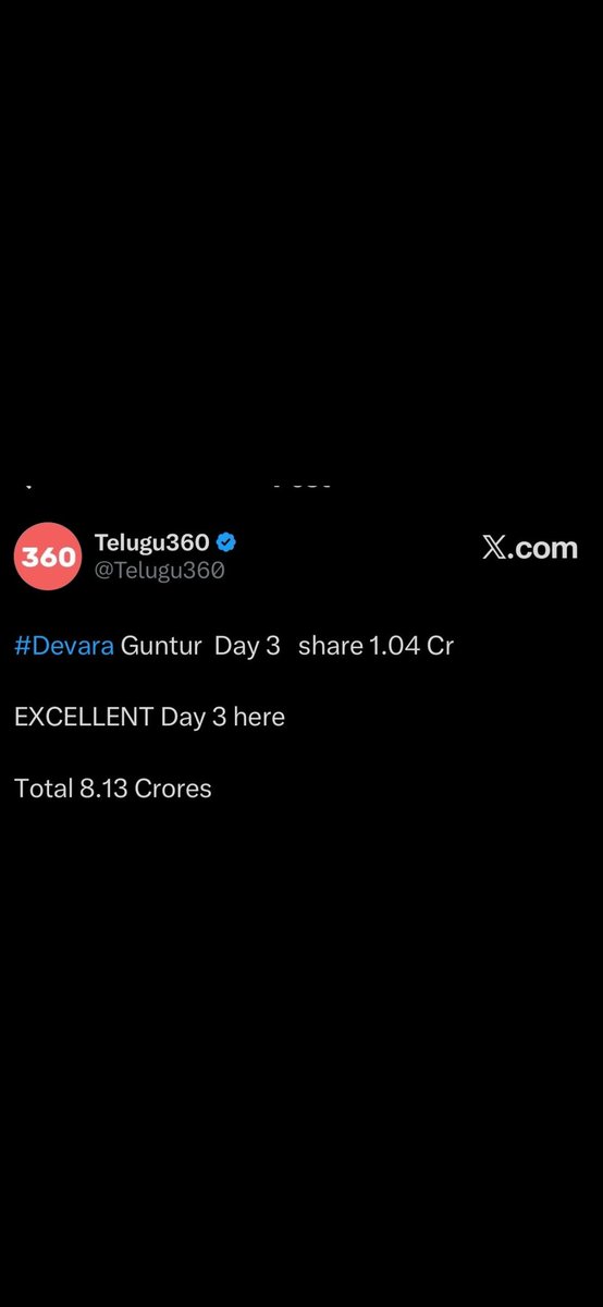 trini_sai's tweet photo. Devara guntur 3 days ki 8.13cr
Peddi 4days +premiers ki 8.92cr

Ekkada datindhi ra devara ni labour ga https://t.co/QVsfbRpUos