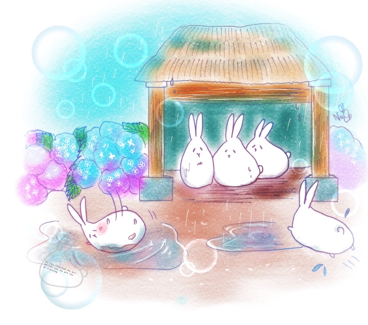 38bear_Fn2's tweet photo. 6月のうさぎ
#凪日和のなぎうさぎ
#イラスト https://t.co/U2CGGFp2Jx