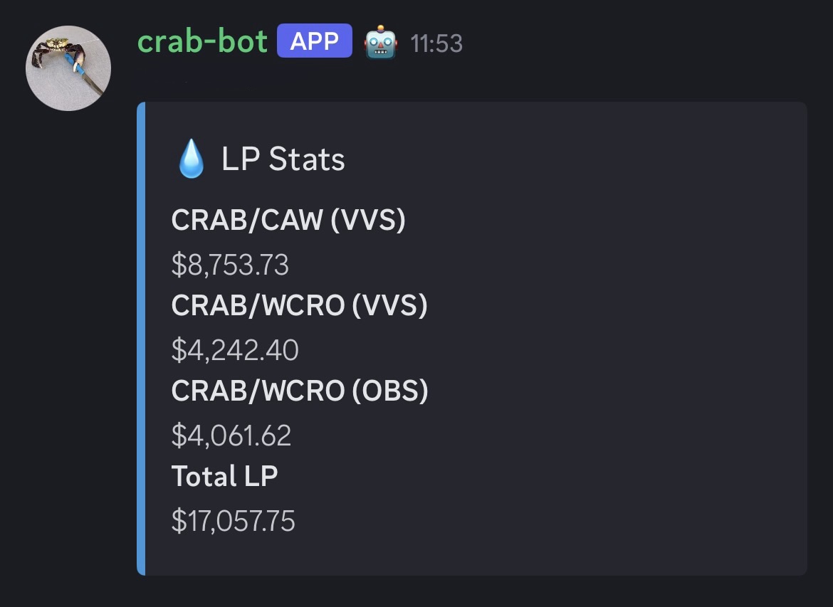 crab_with_knife's tweet photo. Keep strengthening the CRAB/WCRO LP on @ObsidianSwap! 

Do your crab🫵🏼 https://t.co/0viuVEYCMz