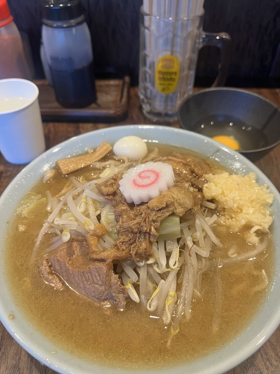 m0i8y1u1's tweet photo. 自家製麺NO11  KITAKU🍥SHIMO
【🍜少なめꉂꉂ📣ﾆﾝﾆｸﾁｮｲｱﾌﾞﾗ➕サービス生卵】

㊗️マサさん4店舗目開店おめでとうございます🎉🎉🎉
ちょっと遅れちゃってすみません🙇‍♂️

美味しく仕上がってて最高でした(〃`･﹃･´〃)ｳﾏｽｷﾞﾀ

お店の皆さんご馳走様でした😘 https://t.co/NWNkn4BX8i