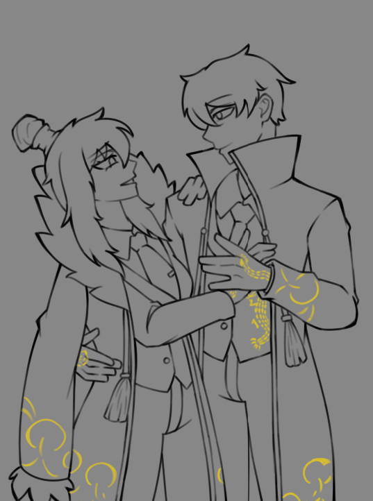 RaidenDrawsSmth's tweet photo. Xiao and Lowell wip. #LibraryofRuina https://t.co/oqtmfgyhwM