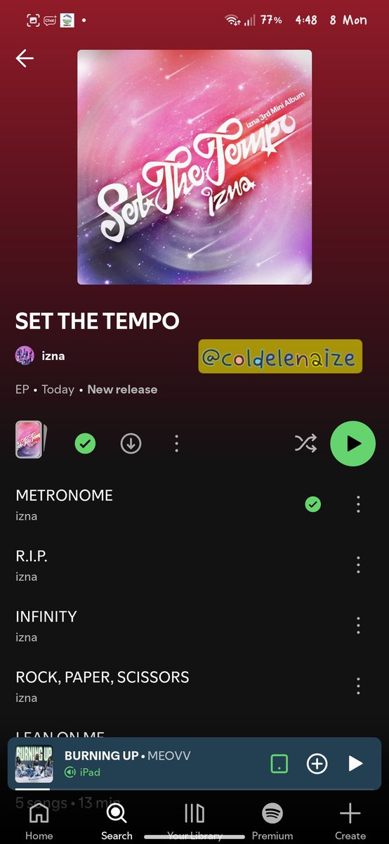 coldelenaize's tweet photo. @izna_offcl MAI JEEMIN SARANG JUNGEUN KOKO SAEBI move me like METRONOME #izna #이즈나 #SET_THE_TEMPO #izna_SET_THE_TEMPO #METRONOME #izna_METRONOME https://t.co/Z4frMKnBil