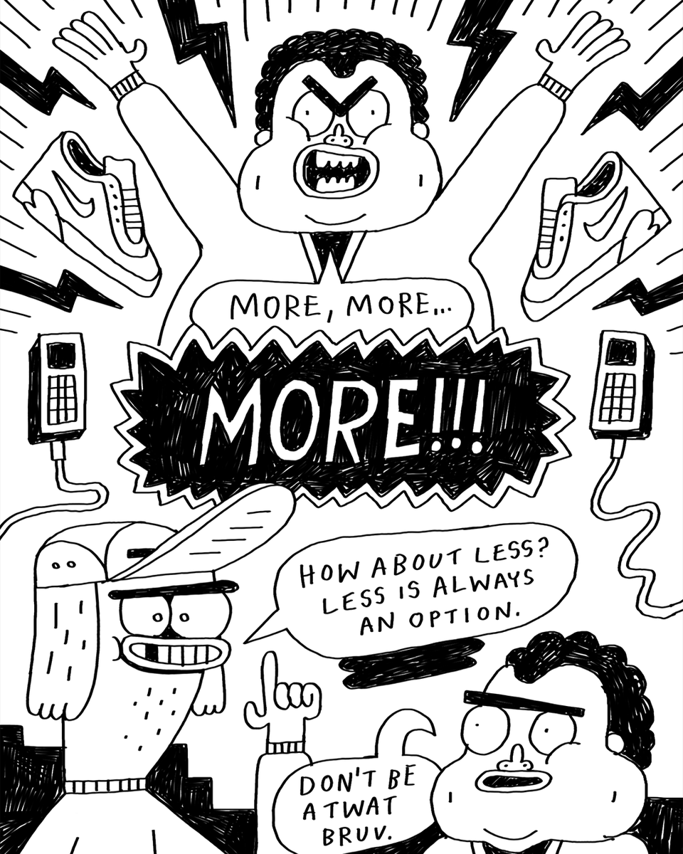 psychrome's tweet photo. More or Less? #ZineArt #BlackAndWhiteArt #Drawing #MoreOrLess https://t.co/sDtTcGLrnU