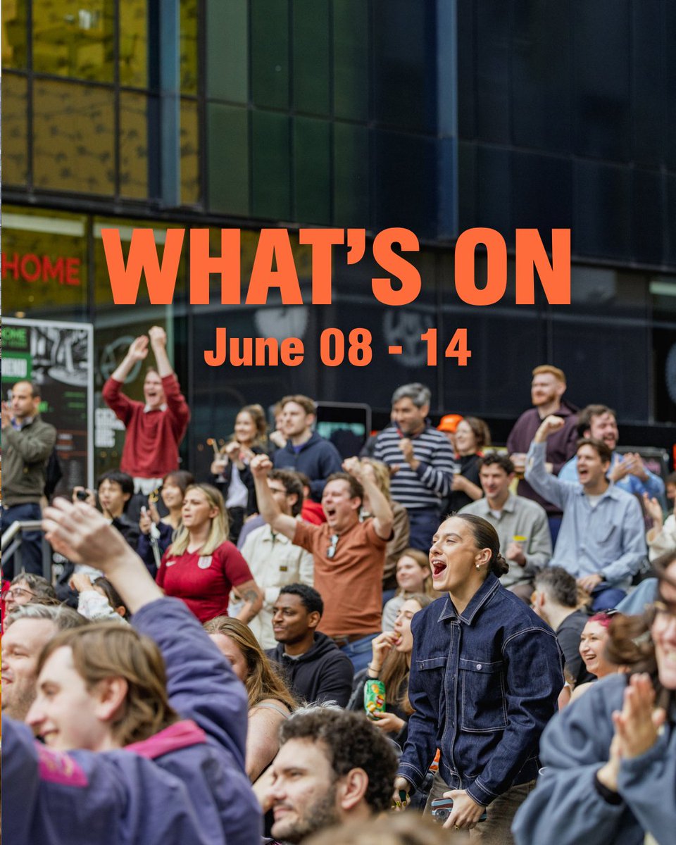 firststreetmcr's tweet photo. Good morning First Street! 😎

With the sunny weather making a reappearance from Friday, make sure to check out our summer screen listings for the week ahead to catch all your sporting highlights! 

#FirstStreet #manchester #mcr #summerscreen https://t.co/QlW0UBUsvY