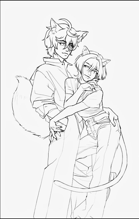 betw33n_'s tweet photo. fox boy and cat boy #chiscara
#WIPㅤㅤㅤ https://t.co/rhFHqM2BNH
