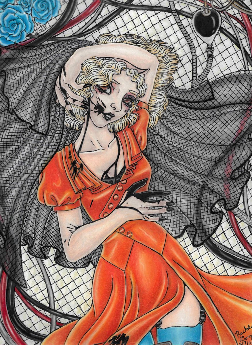 Maliciousmisery's tweet photo. The Bride was so aesthetically pleasing, I adored her design. I watched it for  the first time about a week ago and enjoyed it.

9×12
Prismacolor pencils and pen

https://t.co/gYU6hn47w3

https://t.co/lThj9rgC3C

#artoftheday #thebride! #gothichorror #traditionalart #prismacolor https://t.co/mJ8v3GuSHd